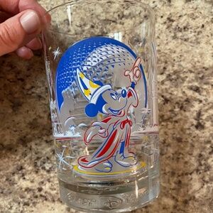 Walt Disney 25th Anniversary Mickey Mouse glass